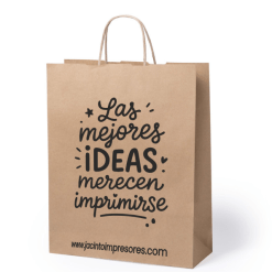 Bolsa de papel kraft personalizada