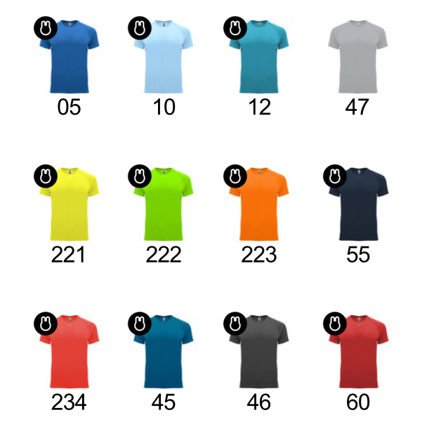 colores camisetas técnicas