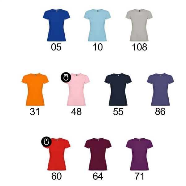 colores camisetas mujer