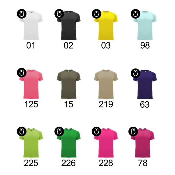 colores camisetas técnicas