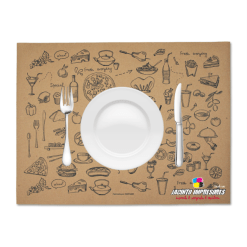 Manteles kraft personalizados
