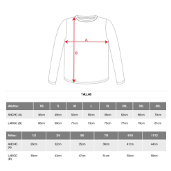 tallas de camisetas