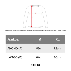 tallas de petos personalizados