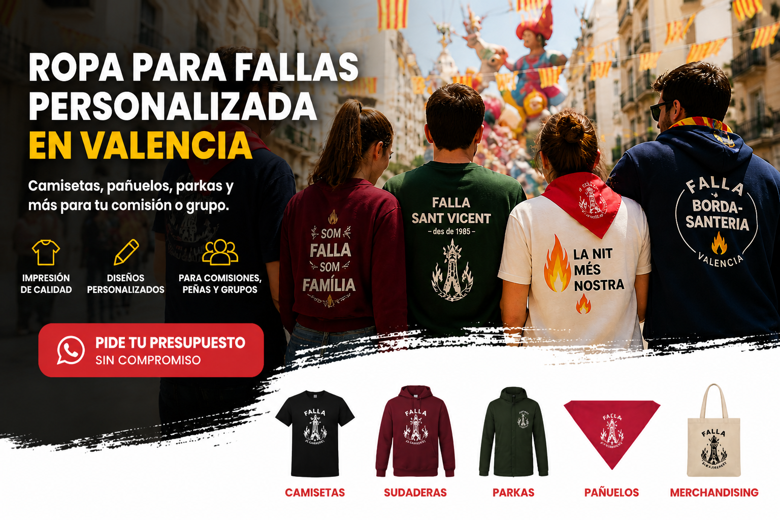 Ropa para fallas valencia