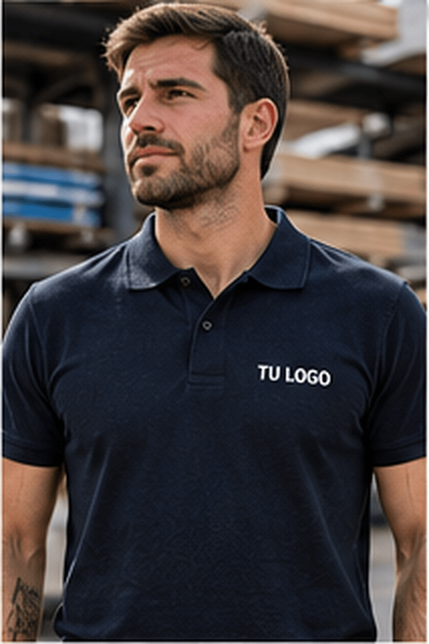 Polo laboral personalizado con logo